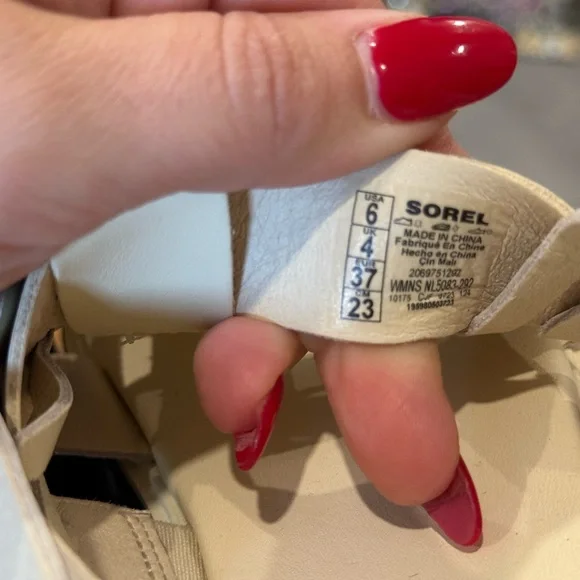 Woman's Heels SOREL Dayspring™ Slingback Platform Sandal Cream Size 6 Women’s - Picture 6 of 7